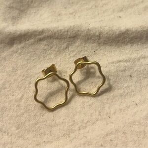 Madewell squiggle hoop earrings